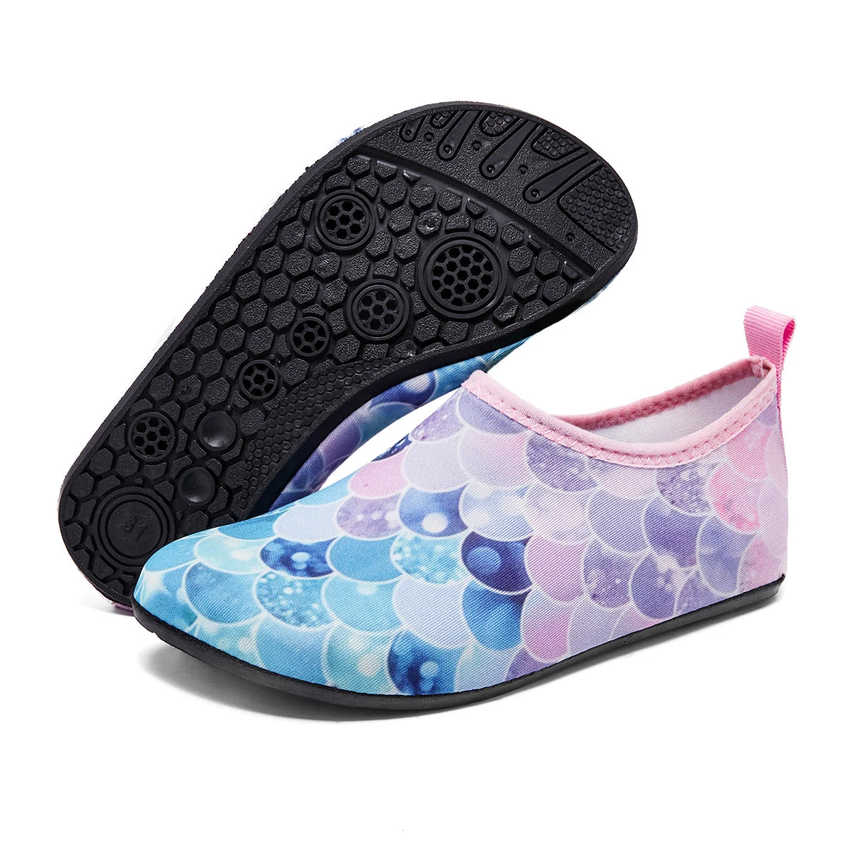 Kinder Schnelltrocknende Wasserschuhe – Leichte Barfuß Badesocken & Aqua Schuhe für Jungen & Mädchen Kaufschwan® Puderblau 28/29
