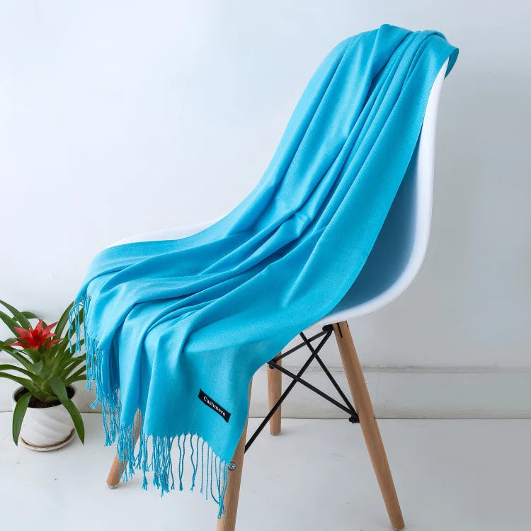 Damen Pashmina Schal | Weich wie Kaschmir | Warmer Winter Schal, Reise- & Büro-Accessoire