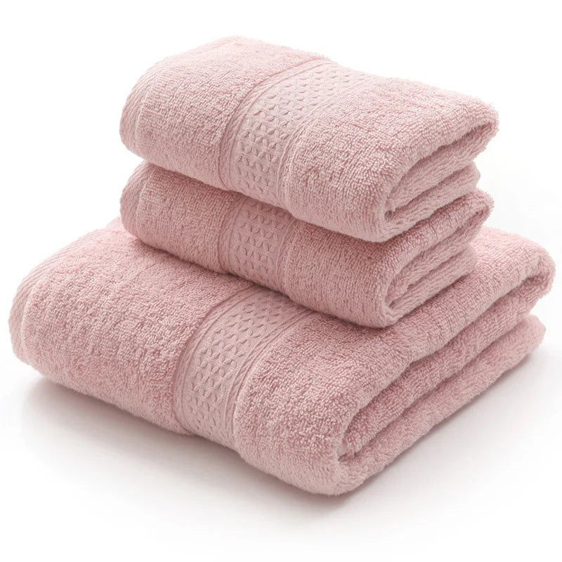 6-teiliges / 3-teiliges Baumwoll Handtuch Set – Luxuriös Bestickt mit Spitze | Bade-, Hand- & Gesichtstücher in 17 Farben, Schnell Trocknend Kaufschwan®