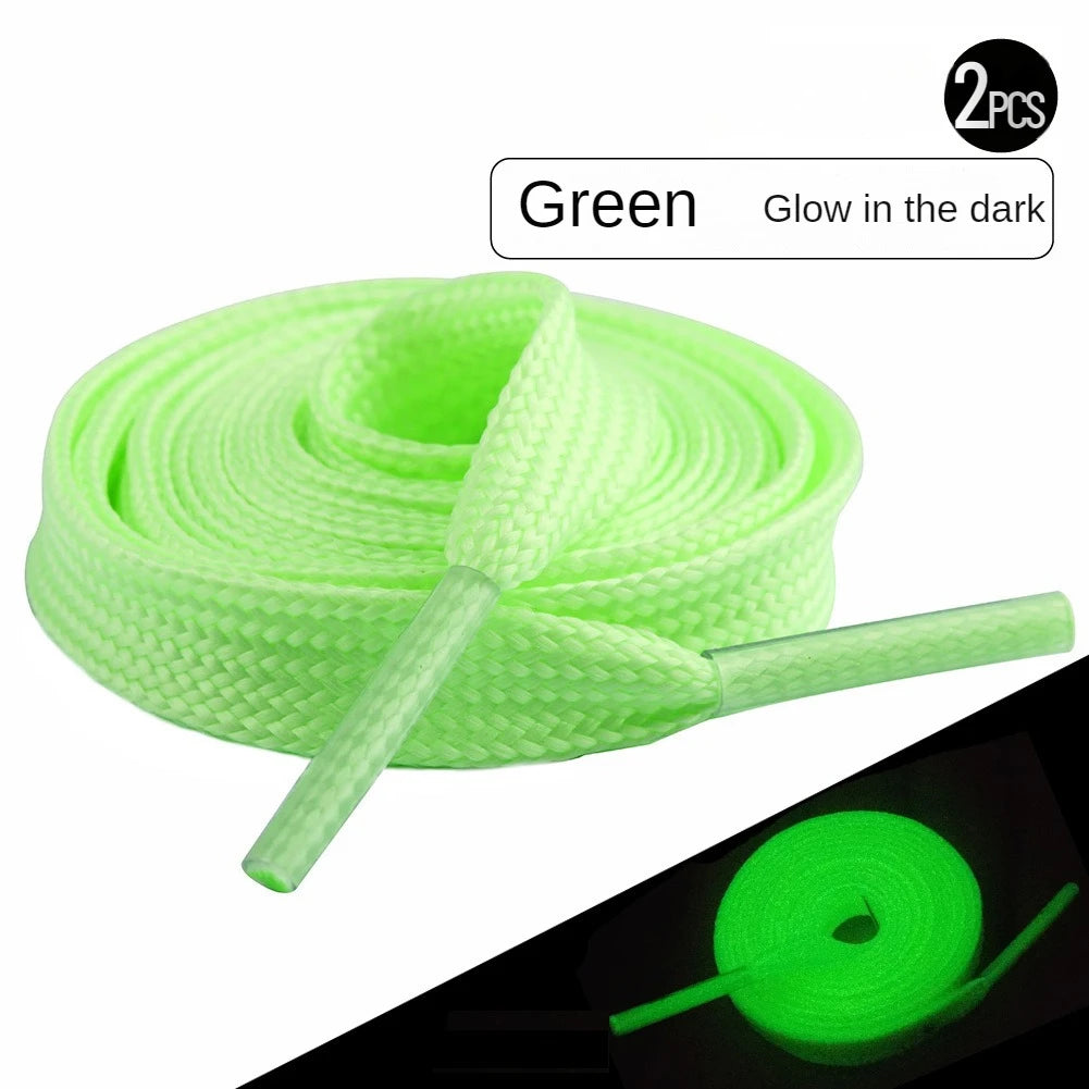 Leuchtende Schnürsenkel – Im Dunkeln Leuchtende Bunte Laces | 100/120/160cm Schnürsenkel für Kinder, Sneaker & Party Accessoires Kaufschwan® Grün 120cm