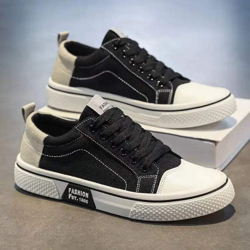 Herren Canvas Schuhe in Großen Größen – Atmungsaktive Slip-On Sneaker | Bequeme Sommer Freizeitschuhe mit Rutschfester Gummisohle Kaufschwan®