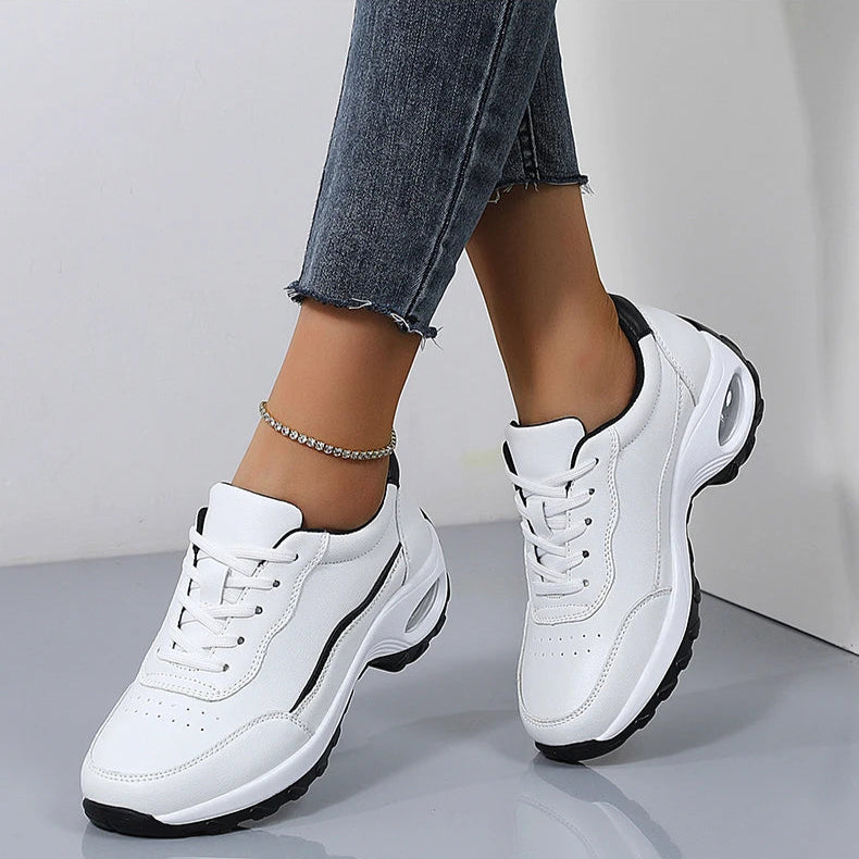 Damen Plateau-Sneaker – Designer Luxus Schuhe | Chunky Wedges Sportschuhe für Freizeit, Wandern & Alltag Kaufschwan®