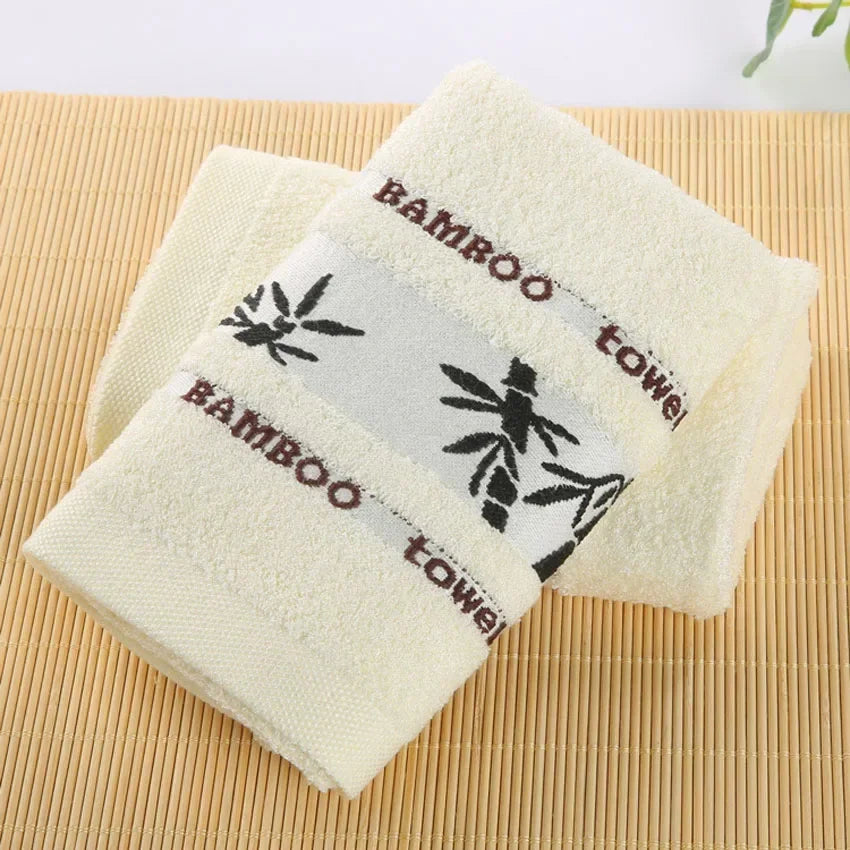 Bambusfaser Handtuch Set – Luxuriös Dick & Saugfähig | Weiche Bade- & Gesichtstücher für Erwachsene, Badezimmer & Strand Kaufschwan®