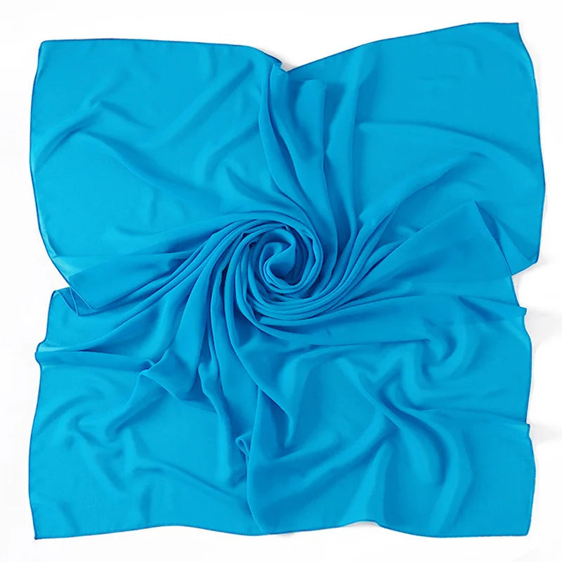 85×85CM Kopftuch – Damen Quadrat Hijab | Muslimisches Einfarbiges Kopftuch, Modischer Schal & Unterkopftuch
