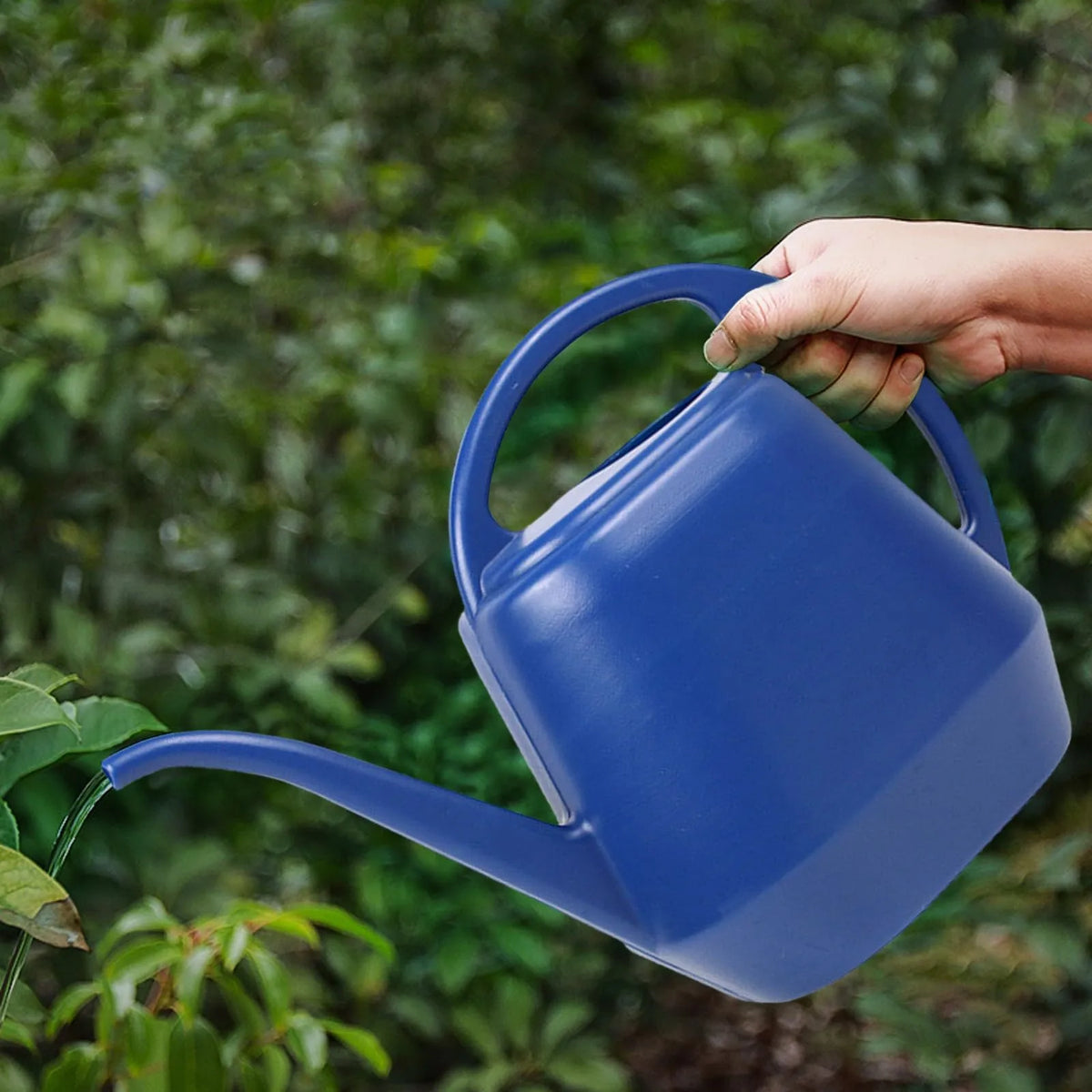Home Garden 4L Watering Can Long Mouth Large Capacity Plant Sprinkler Garden Tool Lightweight Watering Pot Kaufschwan® Blau
