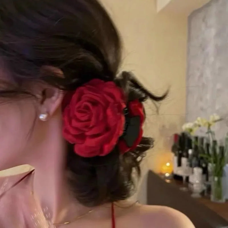 Stoff-Rosen-Haarklammern – Elegante Haaraccessoires für Damen & Mädchen Kaufschwan®