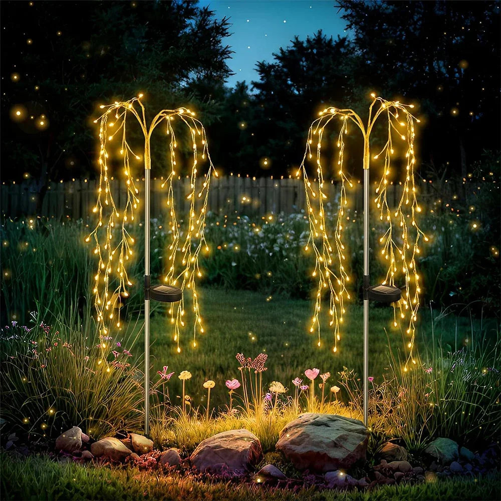 Runtow 100LED Solar-Feuerwerkslichter – Wasserdichte Außenlampe für Rasen, Garten, Weihnachten, Hochzeit & Wege Kaufschwan®