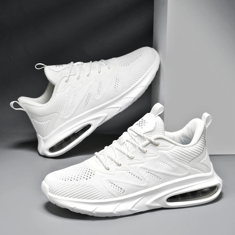 Herren Laufschuhe – Modische Trainingssneaker mit Dämpfung | Atmungsaktive Mesh Sportschuhe für Laufen, Gehen & Rennen Kaufschwan®