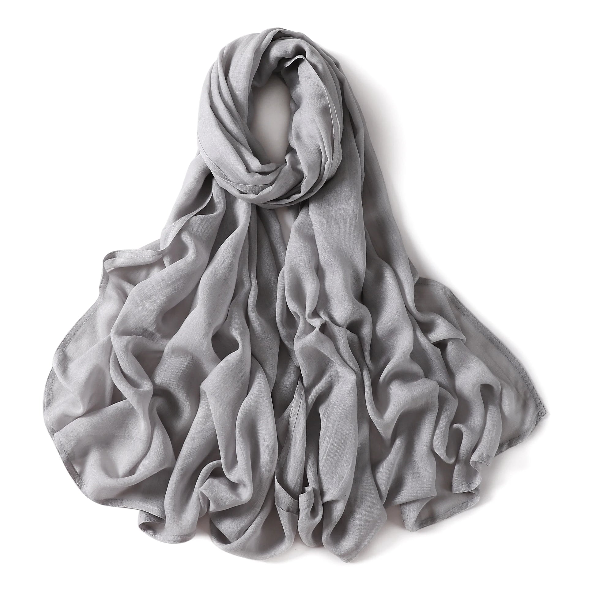 Damen Hijab Schal aus Baumwolle, Rayon & Modal – Großformat 190×85cm | Muslimisches Kopftuch, Eleganter Turban & Umschlagtuch Kaufschwan®