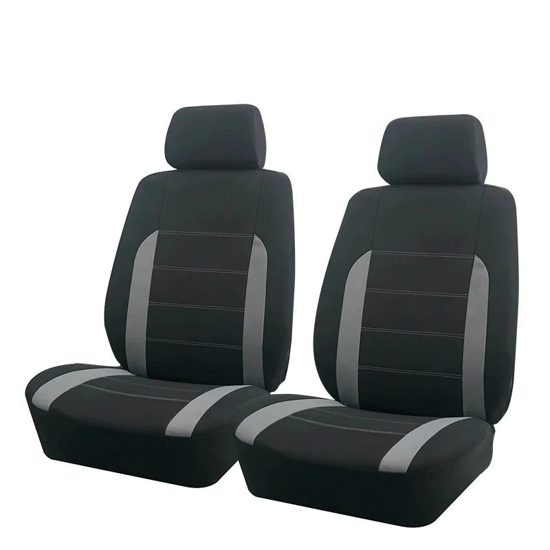 Universelle Autositzbezüge – Komplettset für Auto, SUV, LKW & Van – Strapazierfähig, Atmungsaktiv & Leicht zu Montieren Kaufschwan® Grau 2-Sitzer