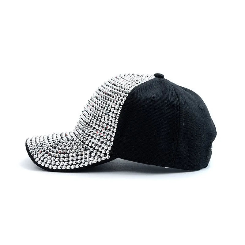 Damen Rhinestone Baseballkappe | Sommer & Herbst Sonnenhut für Damen | Koreanischer Stil Fashion Hip-Hop Reise Kappe Kaufschwan®