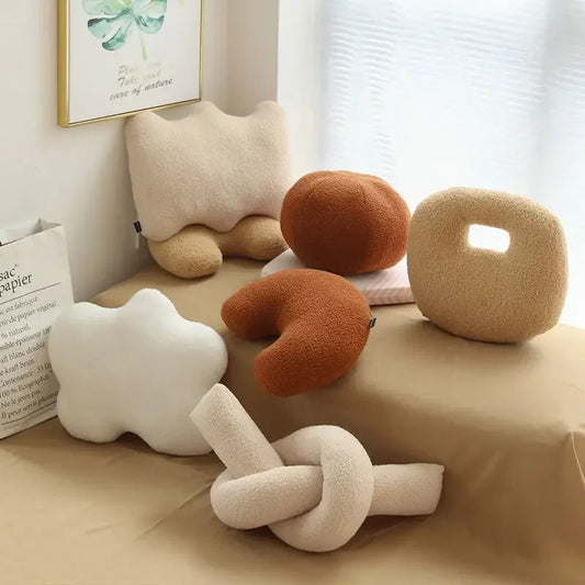 3D Samt Wolken Kissen | Weiches & Bequemes Rundkissen für Sofa Kaufschwan®