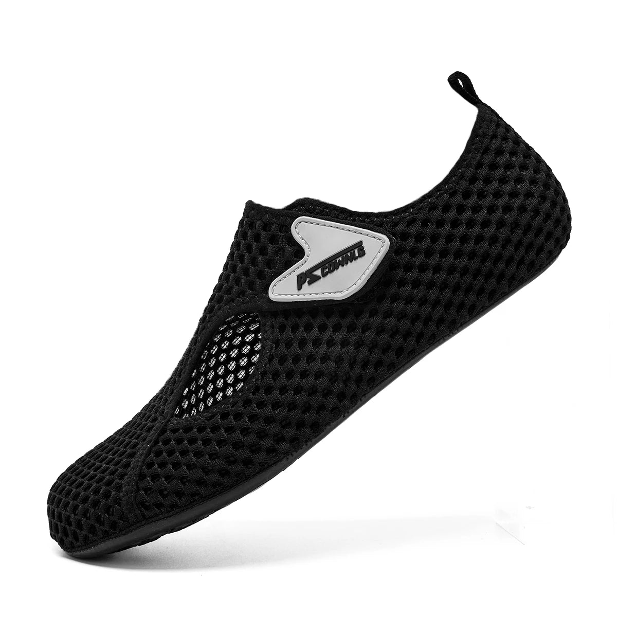 Unisex Wasserschuhe Schnell Trocknend – Barfuß Badeschuhe für Damen & Herren, Strand & Schwimmen Kaufschwan® Schwarz 38-39