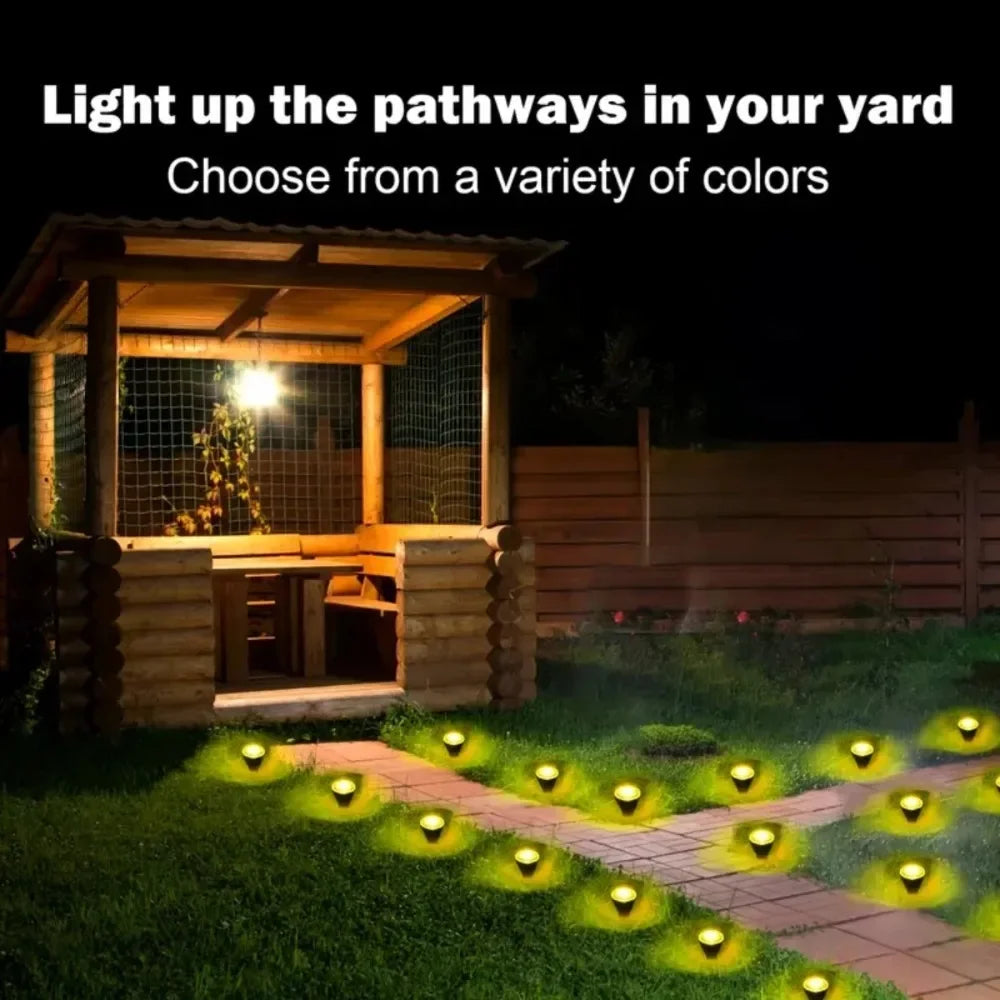 Solarbetriebene Garten-Lichterkette – Wasserdichte LED-Dekoleuchten für Rasen, Wege, Camping, Geburtstage & Feiertage Kaufschwan®
