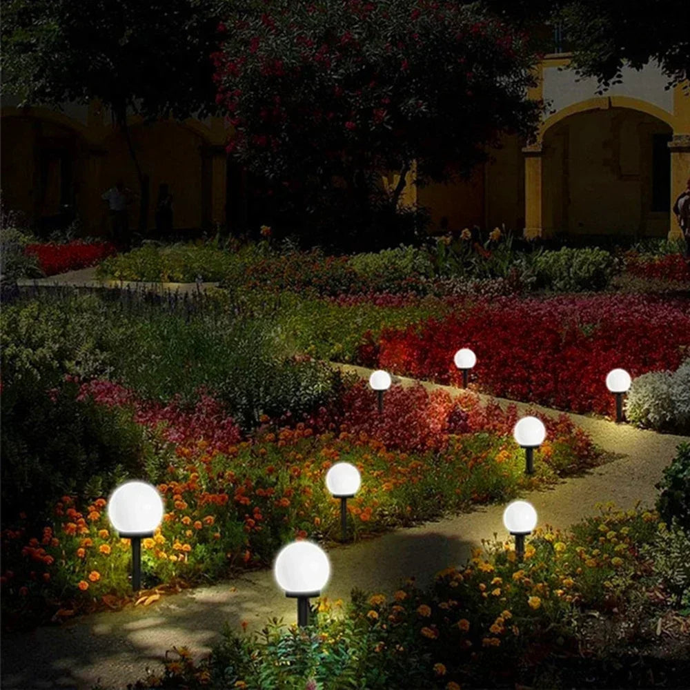 Solar LED Gartenlichter Kaltweiß – Wasserdichte Kugelleuchten für Garten, Hof, Weg & Rasen Kaufschwan®