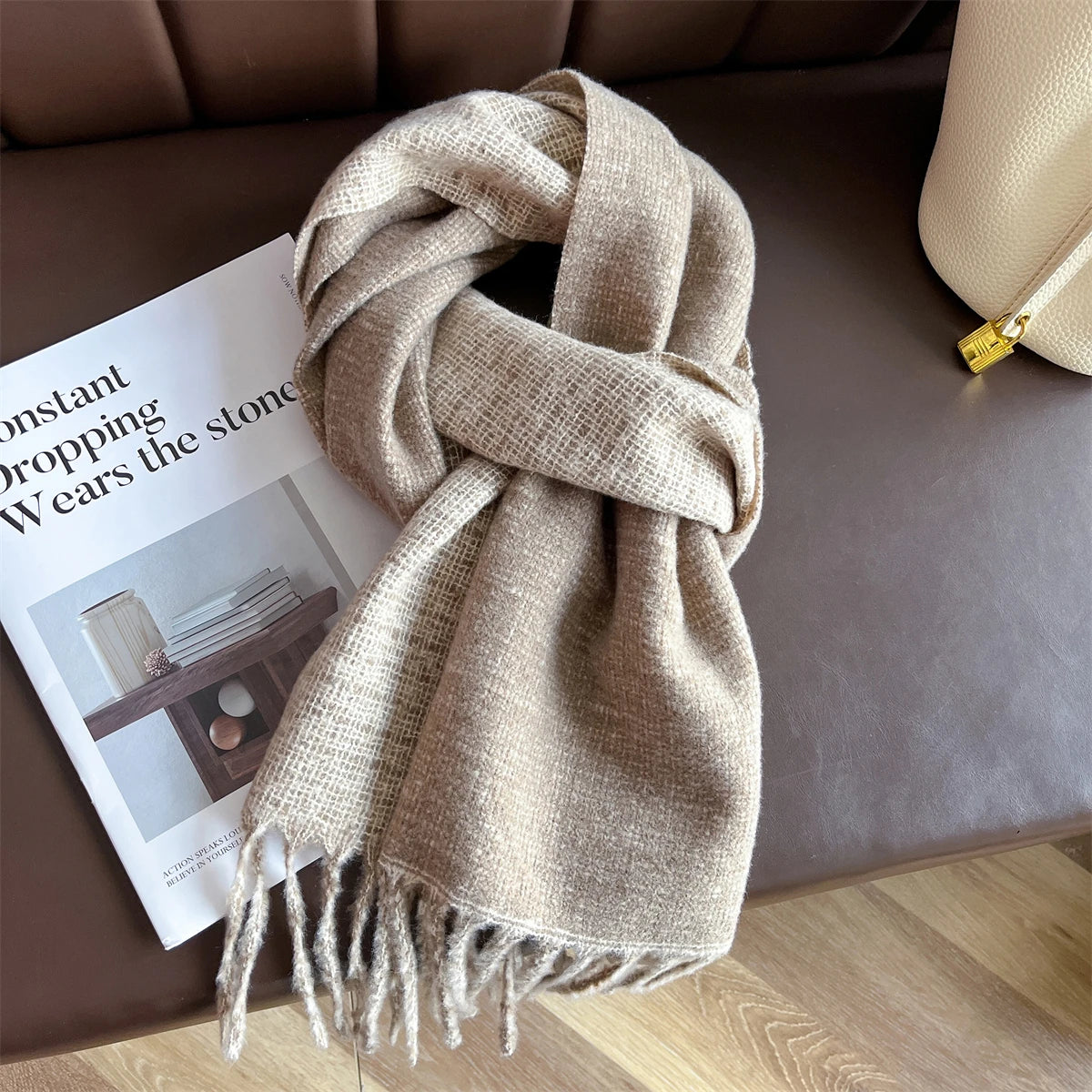 Luxus Damen Schal | Winter Warmer Schal Umschlagtuch & Stola | Pashmina Foulard, Bandana & Decken Poncho
