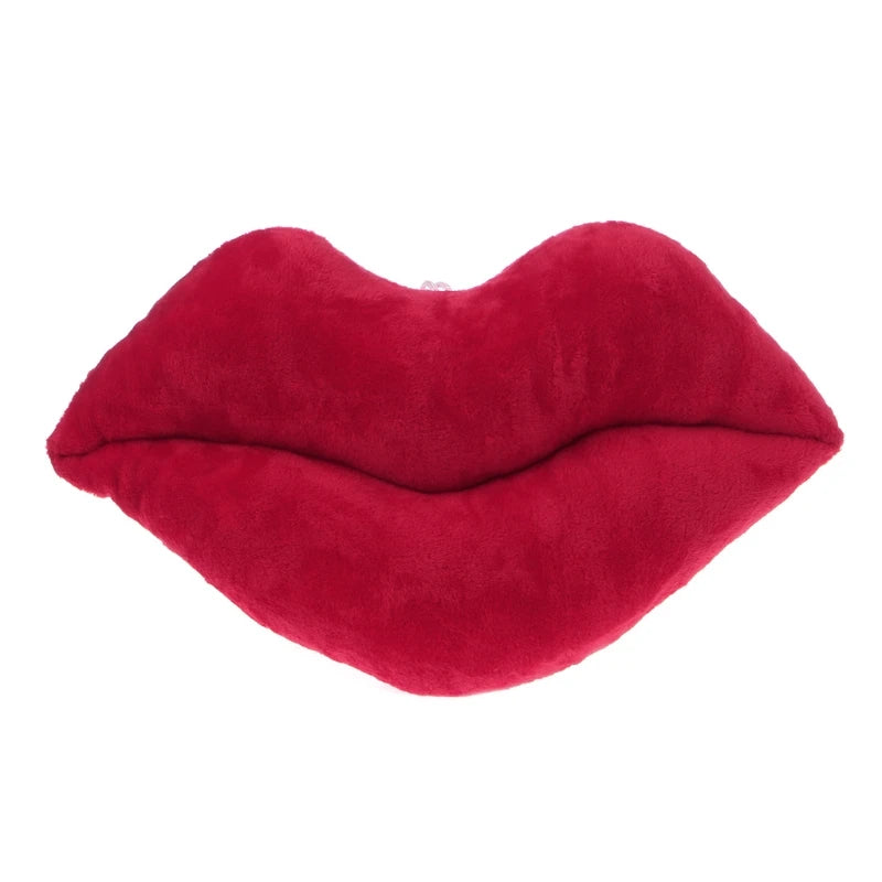 Großes Rotes Lippen Plüschkissen | Weiches Kuscheltier für Sofa, Auto, Schlafzimmer & Valentinstagsgeschenk Kaufschwan® Rot