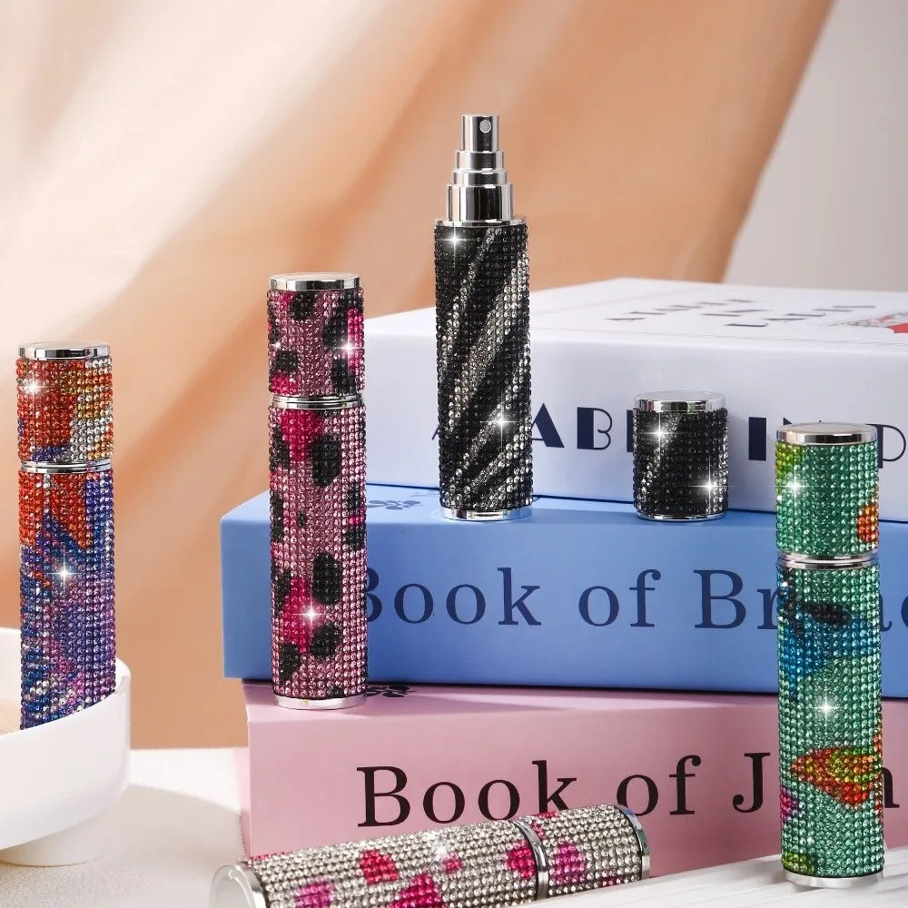 10ml Mini Parfüm Nachfüllflasche – Glitzer Diamond Spray Atomizer | Nachfüllbarer Reise-Parfümsprüher Kaufschwan®