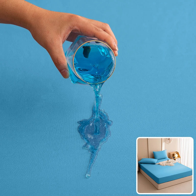 100% Wasserdichter Matratzenschoner – Spannbettlaken-Stil mit Gummizug | Einzel-, Doppel- & King-Size (140/160/180x200cm) Kaufschwan®
