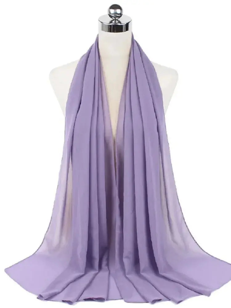 Damen Hijab aus Chiffon – Sofort Tragbares Kopftuch | Einfarbiger Instant Hijab Schal, Arabischer Wrap & Islamischer Schal