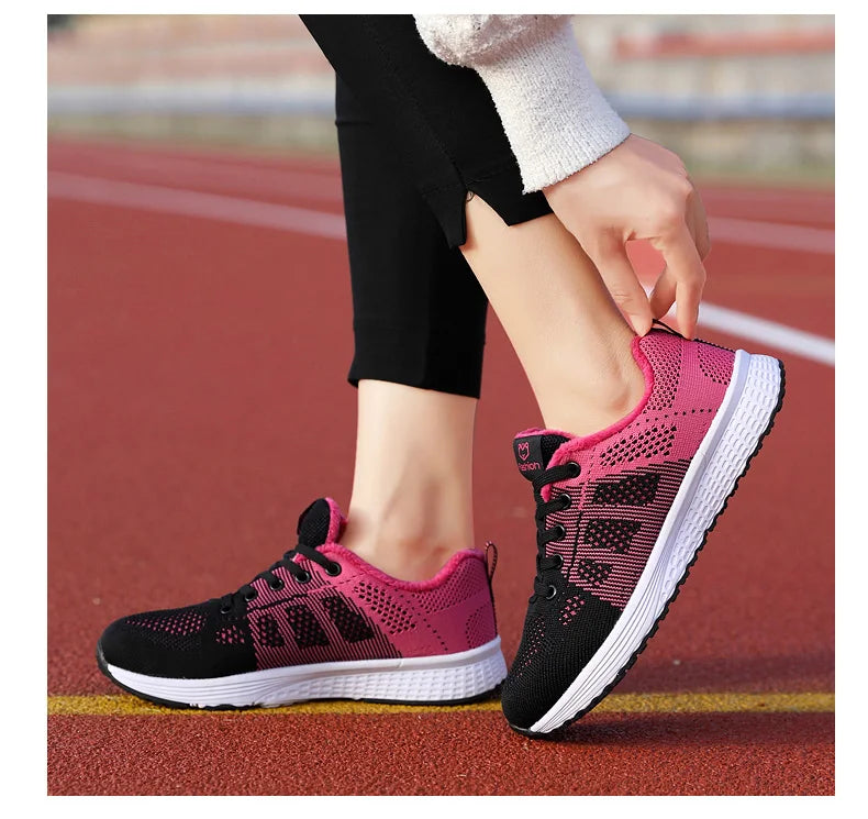 Damen Sportschuhe – Modische Plateau-Sneaker | Frühling & Winter Freizeitschuhe & Laufschuhe für Frauen Kaufschwan®