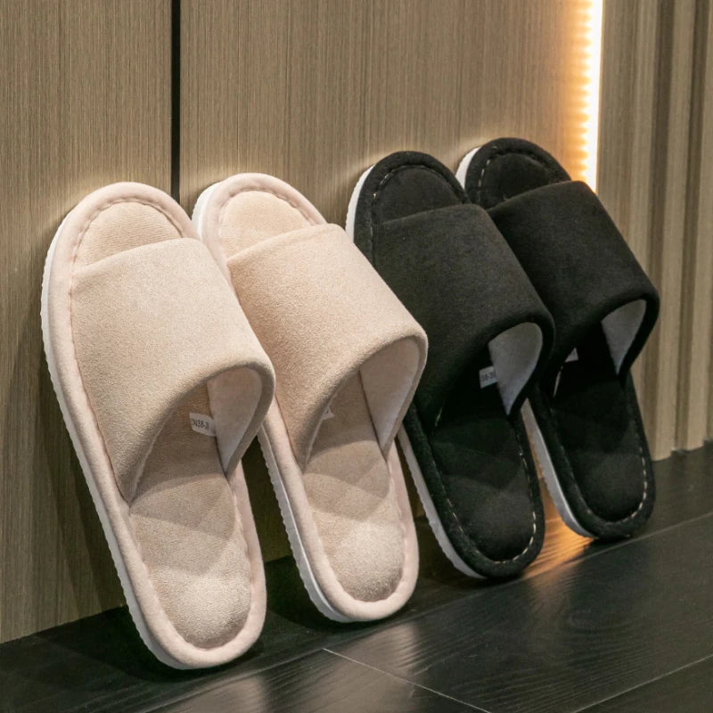 Herren Open-Toe Hausschuhe | Hochwertige, Weiche & Bequeme Schuhe für Zuhause | Rutschfest & Geräuschlos Kaufschwan®