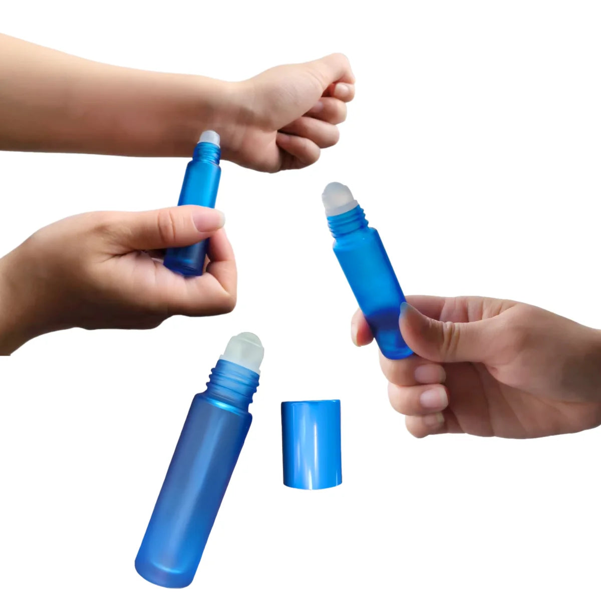 8 Pieces/Lot 10ml Glass perfume refill bottle l Essential Oil Bottle Travel Use Glass Perfume Roll on Bottle Kaufschwan®