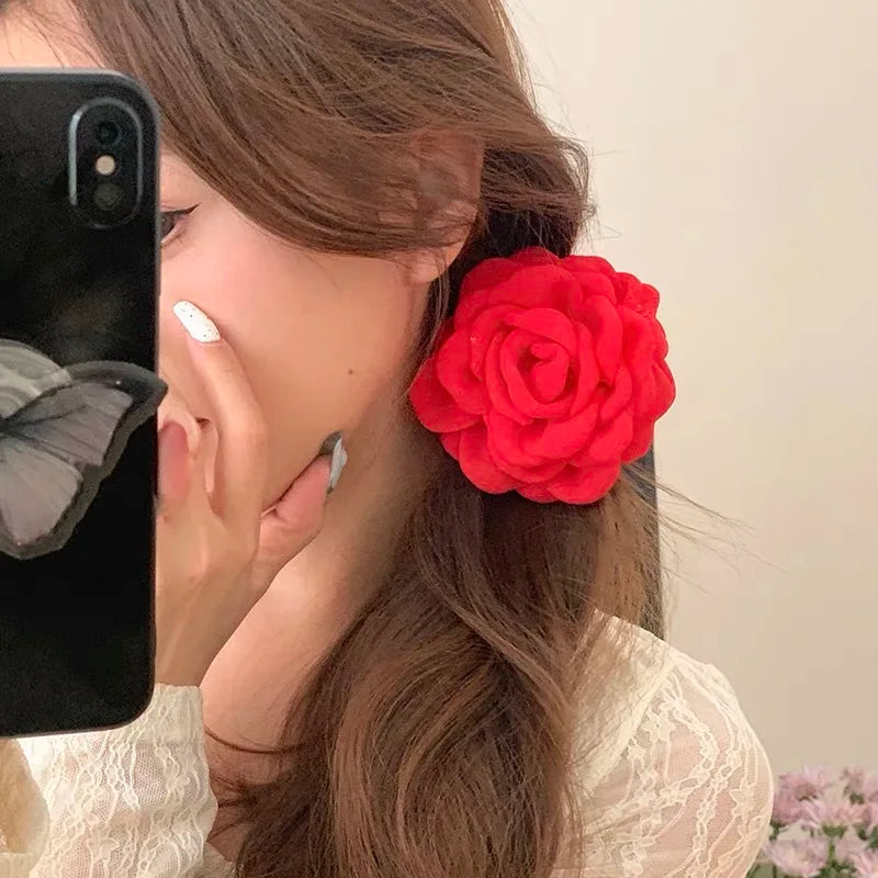 Stoff-Rosen-Haarklammern – Elegante Haaraccessoires für Damen & Mädchen Kaufschwan®