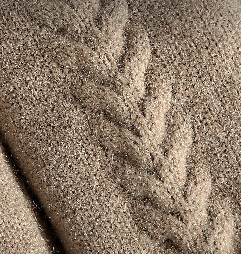 Strickhandschuhe Winter – Doppel-Layer Samt Gefüttert | Warme Verdickte Vollfinger Winterhandschuhe für Damen & Herren Kaufschwan®