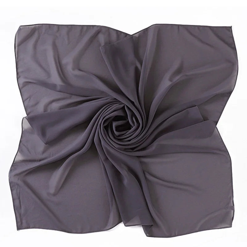 85×85CM Kopftuch – Damen Quadrat Hijab | Muslimisches Einfarbiges Kopftuch, Modischer Schal & Unterkopftuch