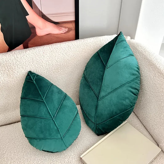 Kristall Ultra Weiches Grünes Blatt Kissen | Dekoratives Blattförmiges Kissen | Valentinstag & Festliche Wohn-Dekoration Kaufschwan®