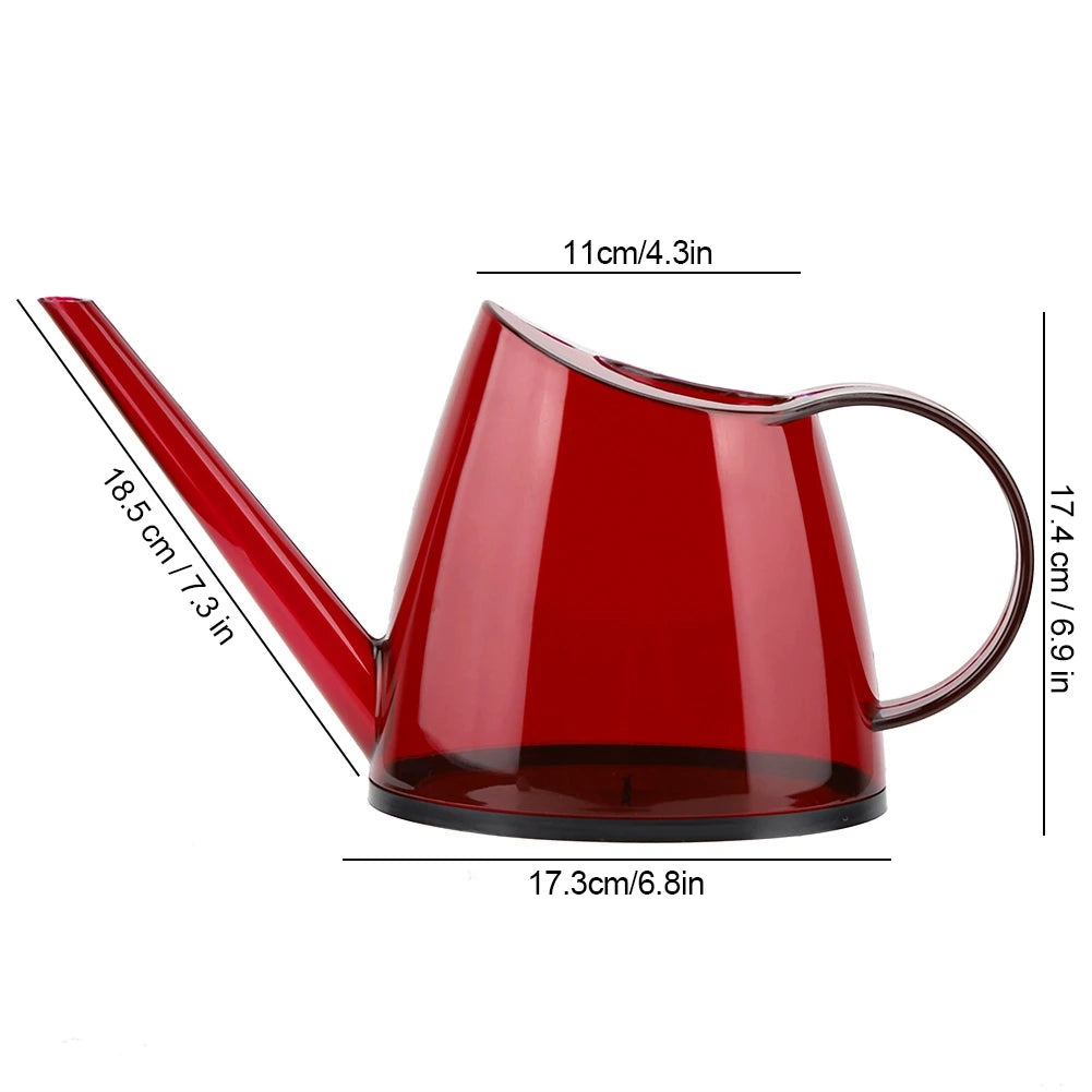 1.4L Watering Can Long Mouth Flower Sprayer Plants Watering Pot Succulent Shower Water Cans Garden Resin Sprinkler Kettle Kaufschwan® Rot