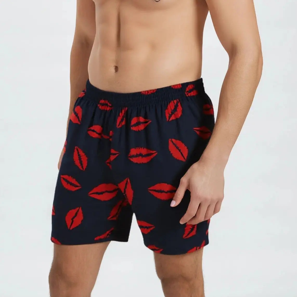 Herren Boxershorts Ananas & Zitronen Print | Baumwolle, Atmungsaktiv, Lockerer Schnitt, Schlaf- & Homewear Kaufschwan®