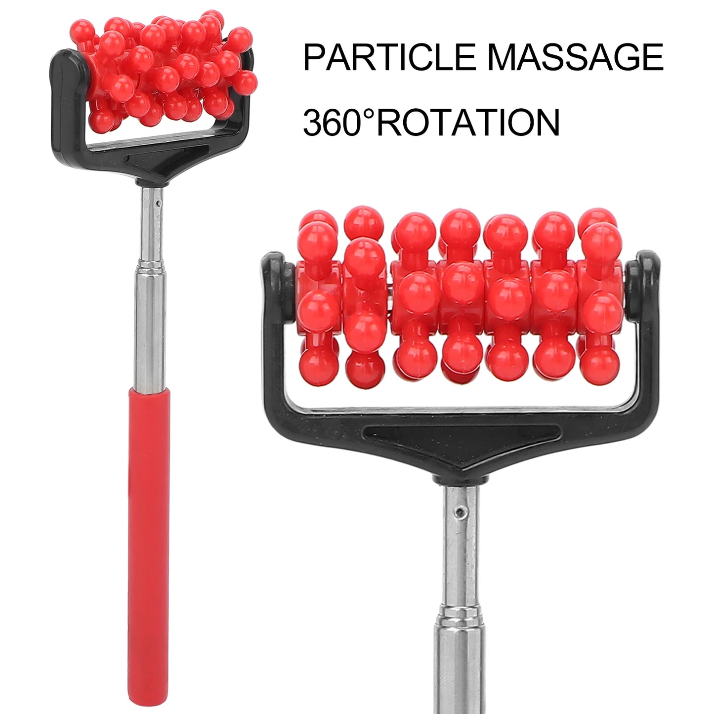 Verstellbarer Rückenroller | Teleskop-Massager für Rücken, Kopf, Arme & Muskelentspannung | Ausziehbarer Massage- & Kratzstab Kaufschwan®