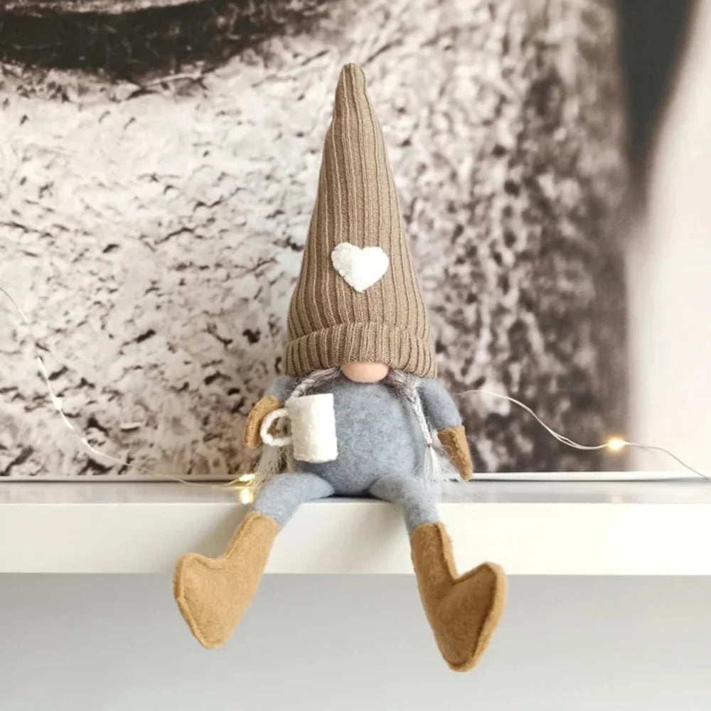 Wichtel Puppen – Gestrickte Plüsch-Dekoration | Für Weihnachten, Küche & Kaffeebar