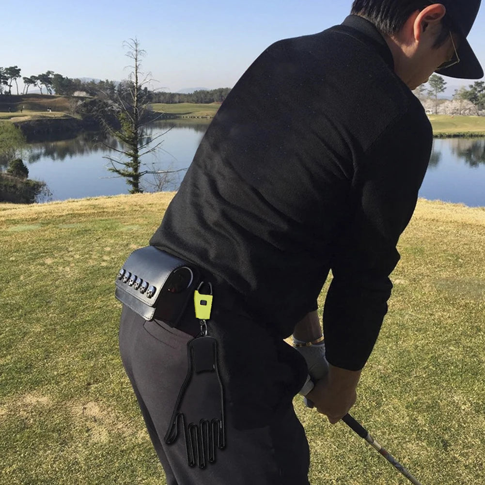 3-in-1 Golf Handschuhhalter – Tragbarer Kunststoff Trockner, Aufhänger & Former | Langlebiger Handschuhspanner & Displayständer Kaufschwan®