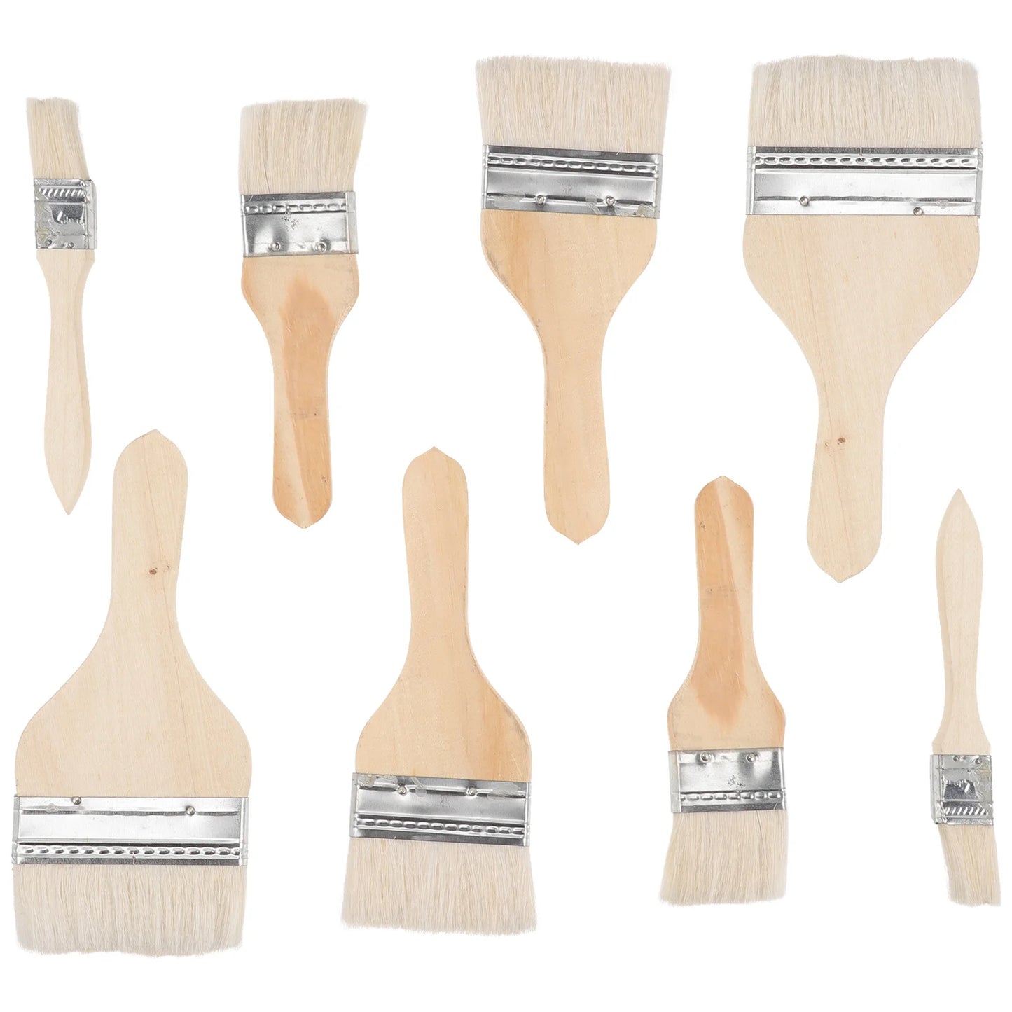 Woll Pinsel Set mit Holzgriff – Mal- und Bastelwerkzeug für Wand und Möbel Kaufschwan®