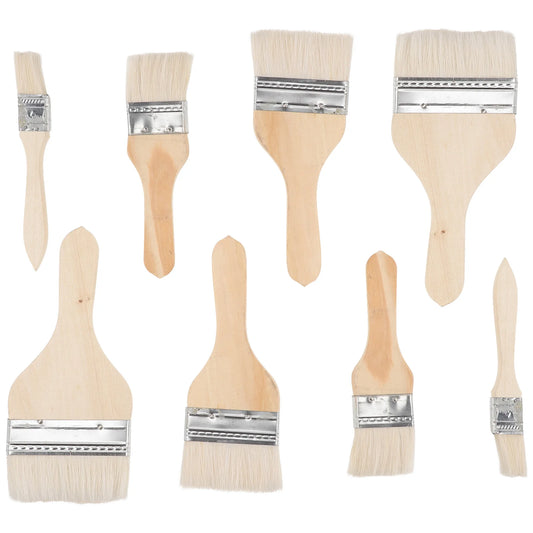 Woll Pinsel Set mit Holzgriff – Mal- und Bastelwerkzeug für Wand und Möbel Kaufschwan®