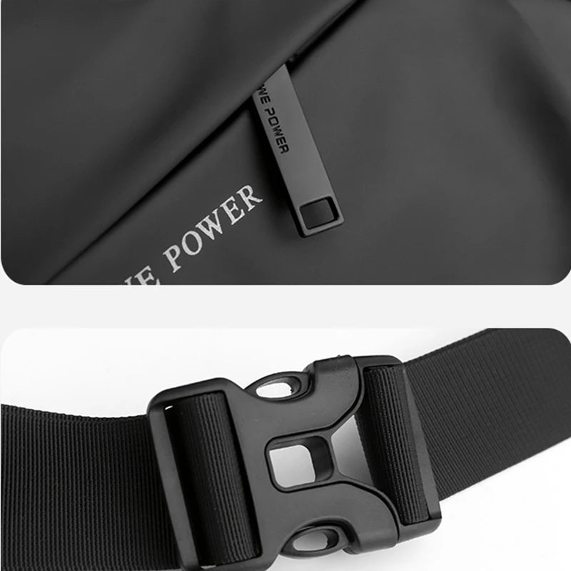 Herren Wasserdichte Nylon Gürteltasche – Multi-Purpose Reise Belt Bag | Modische Sling Brusttasche, Hüft- & Fanny Pack Kaufschwan®