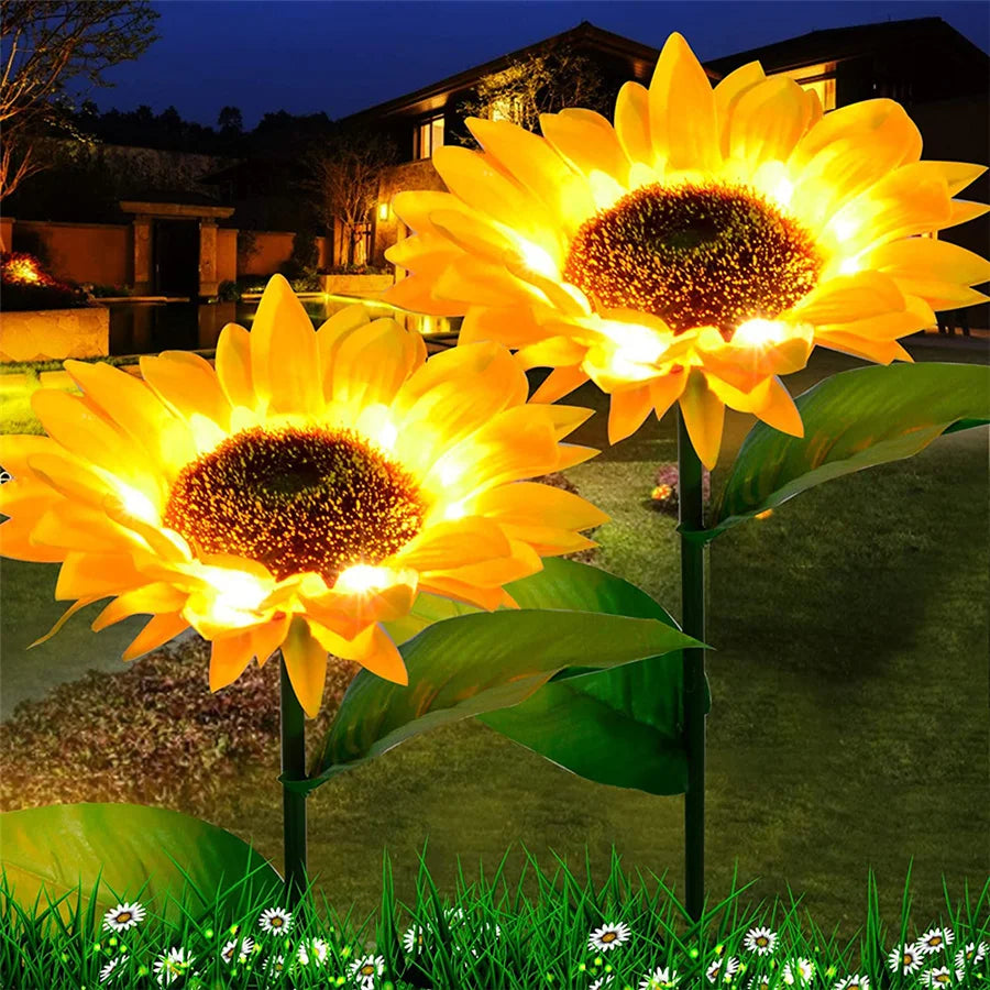 Kreative Solar-Sonnenblumen-Leuchte – 20LED Wasserdichte Außenlampe für Garten, Hof & Wegbeleuchtung Kaufschwan®