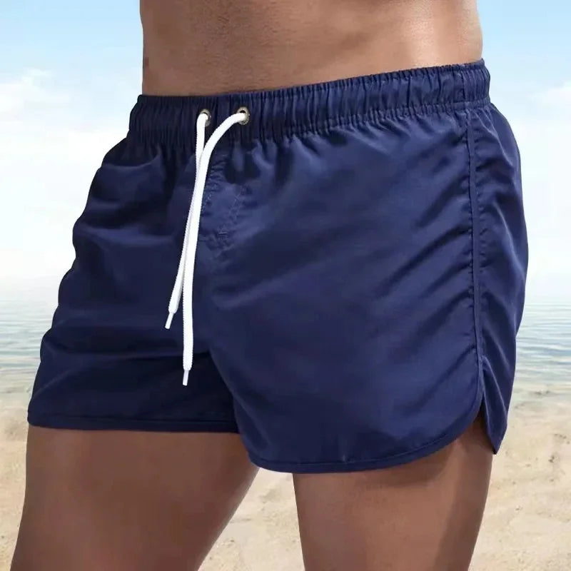 Herren Badeshorts mit Niedriger Taille – Surf Shorts & Boardshorts mit Tasche | Modische und Bequeme Badehose für Sommer & Strand