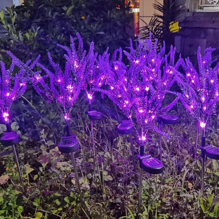 Outdoor Solar Lavendel Lichter – IP65 Wasserdichte Solar Gartenlampen für Rasen, Hof, Hochzeit & Außenbereich Kaufschwan®