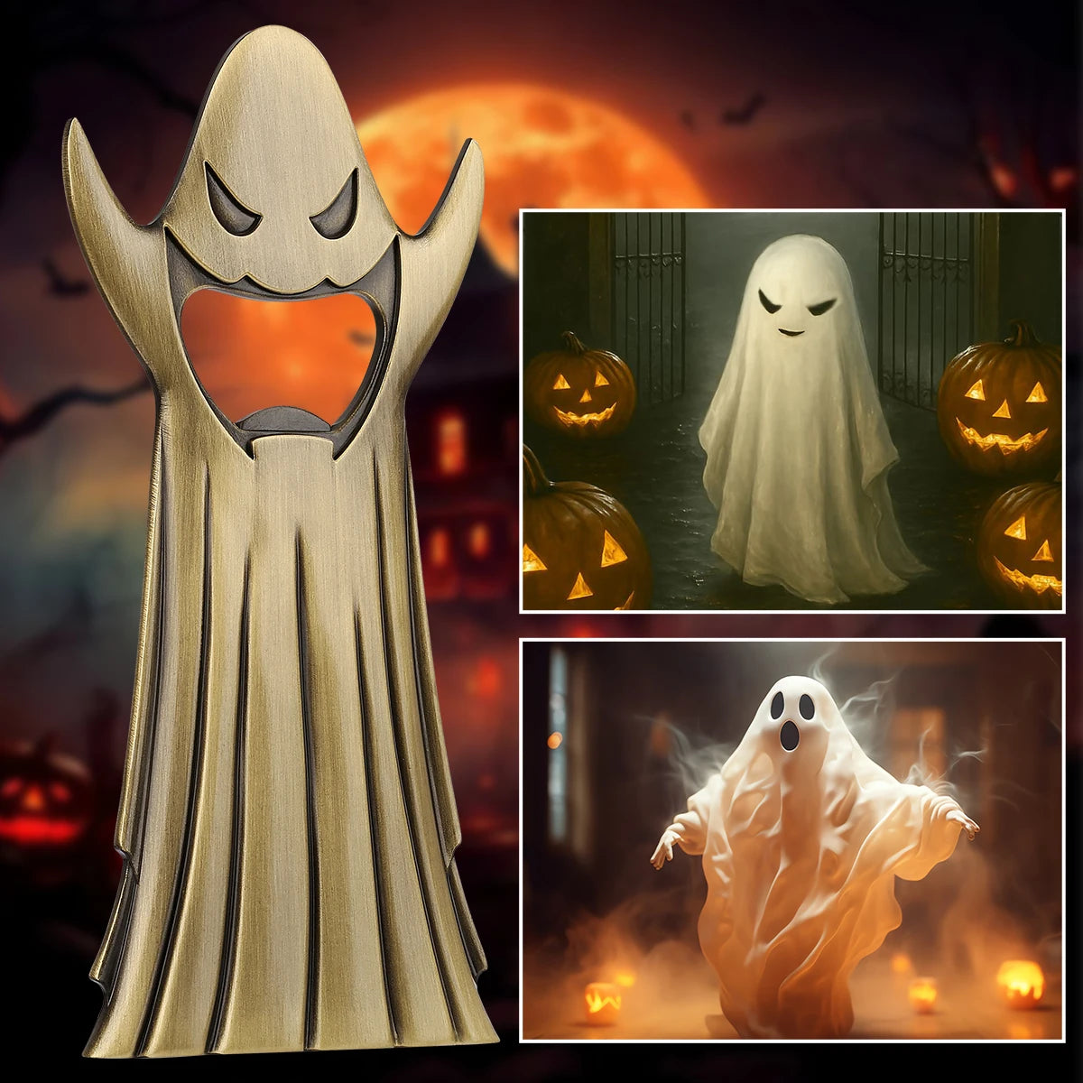 Geist Flaschenöffner – Halloween Metall Bar Werkzeug Geschenk Kaufschwan®