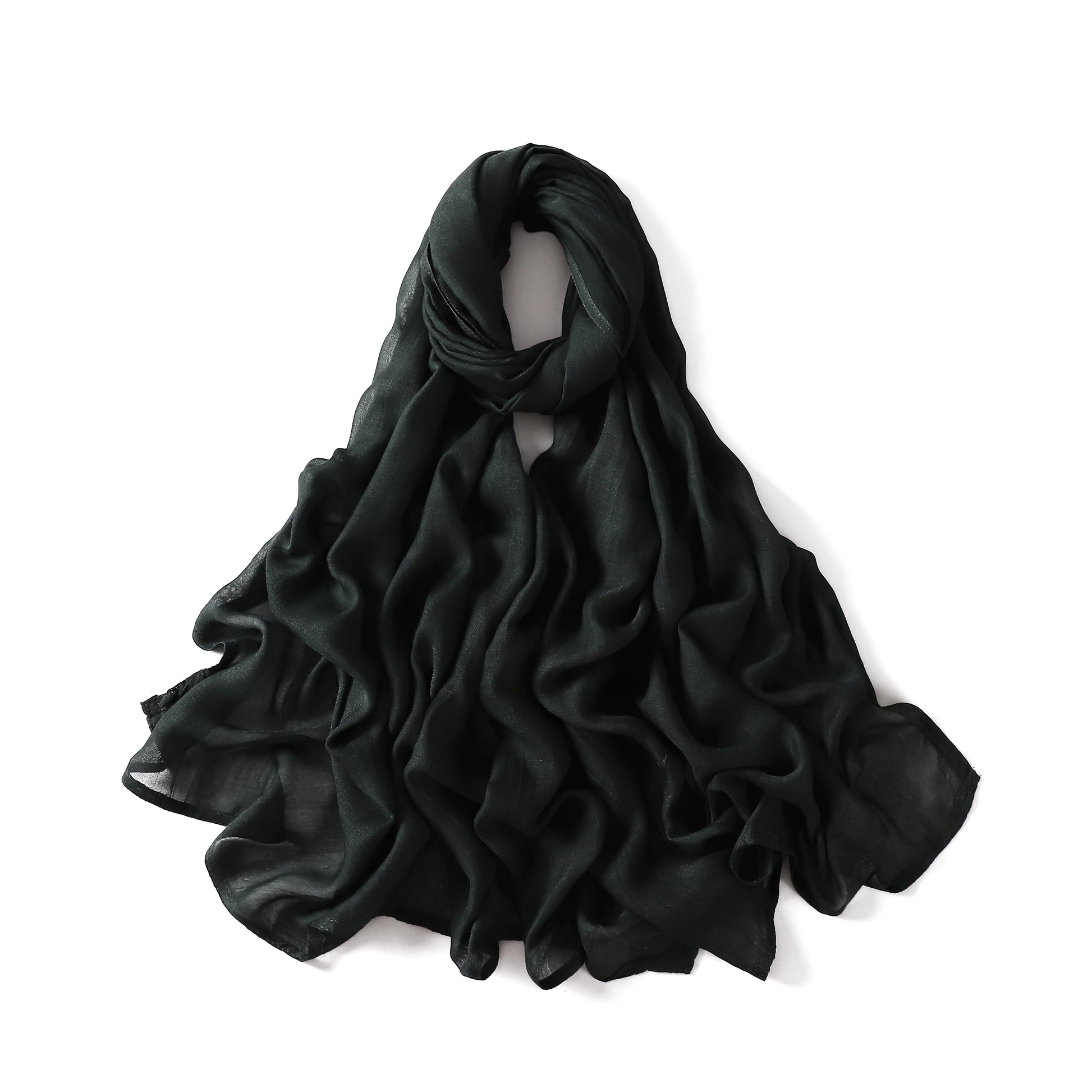 Damen Hijab Schal aus Baumwolle, Rayon & Modal – Großformat 190×85cm | Muslimisches Kopftuch, Eleganter Turban & Umschlagtuch Kaufschwan®