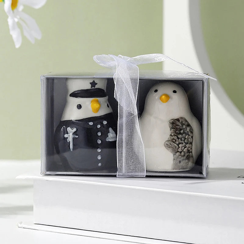 2er Set Keramik Pinguin Salz- & Pfefferstreuer – Tierische Cartoon Gewürzstreuer | Niedliche Tischdeko & Geschenkidee für Hochzeit & Party Kaufschwan®