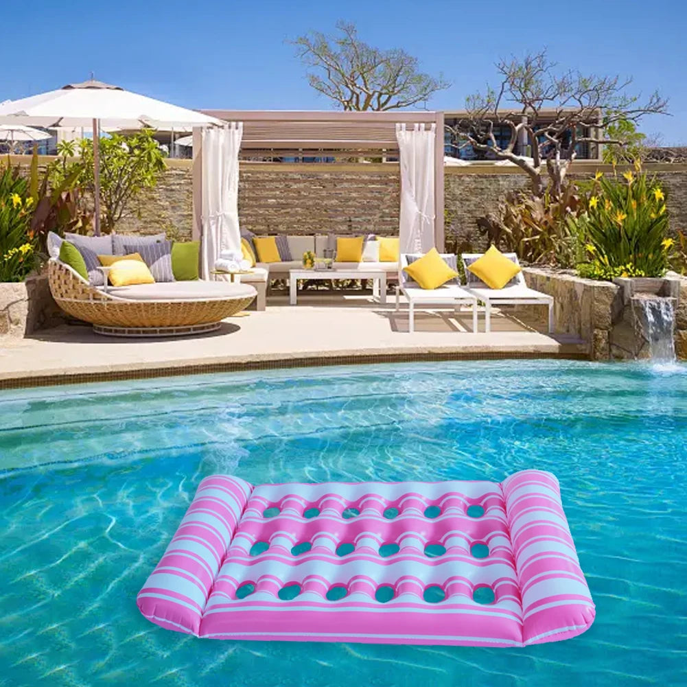 Aufblasbarer Hängematten-Liegestuhl – Wasserbett & Pool-Luftmatratze, Tragbarer Schwimmsessel Kaufschwan®