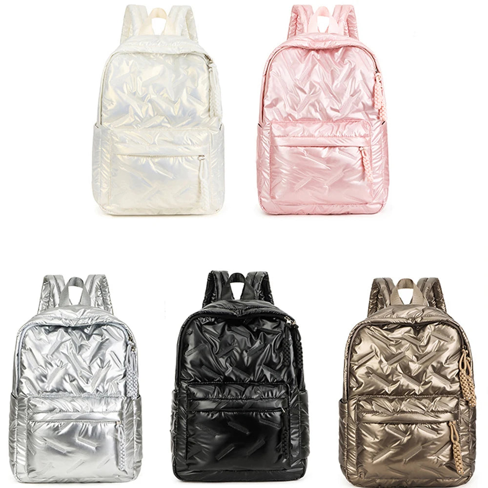 Knitter-Optik Rucksack für Damen | Großraum Studenten- & Reisetasche | Freizeit Laptop-Rucksack für Schule & Pendeln Kaufschwan®