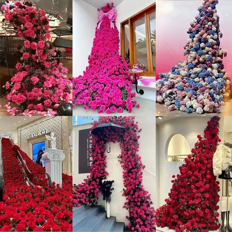 1/5/10/20 Stück Künstliche Rosen – Realistische Seidenrosen füar Hochzeit & Wohndekoration | Eleganter Rosenstrauß aus Kunstblumen Kaufschwan®