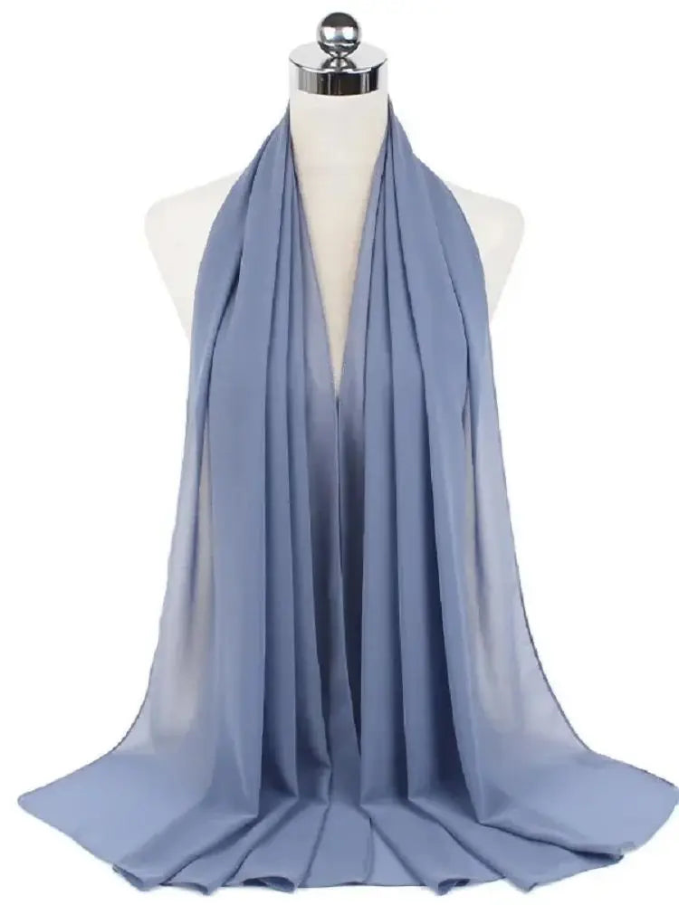 Damen Hijab aus Chiffon – Sofort Tragbares Kopftuch | Einfarbiger Instant Hijab Schal, Arabischer Wrap & Islamischer Schal