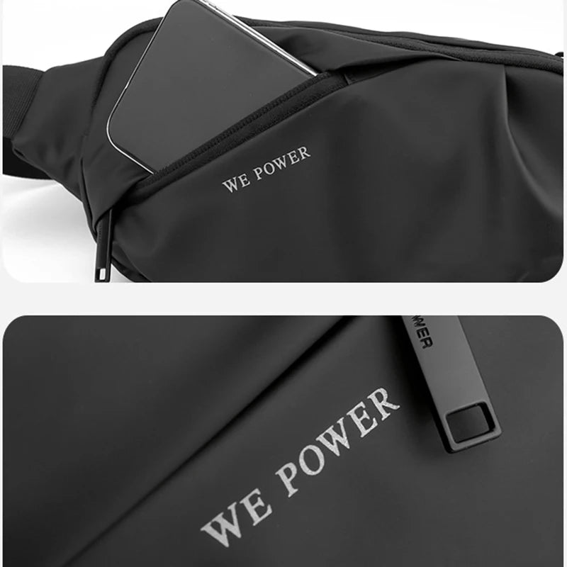 Herren Wasserdichte Nylon Gürteltasche – Multi-Purpose Reise Belt Bag | Modische Sling Brusttasche, Hüft- & Fanny Pack Kaufschwan®